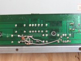 Bottom of YIS805 keyboard - LA3 chip and printed tracks