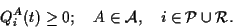 \begin{displaymath}
Q_i^A(t)\ge 0 ;\quad A \in {\cal A},\quad i \in{\cal P} \cup{ \cal R}.
\end{displaymath}