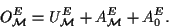 \begin{displaymath}
O^E_{\cal M}= U^E_{\cal M}+ A^E_{\cal M}+A^E_0.
\end{displaymath}